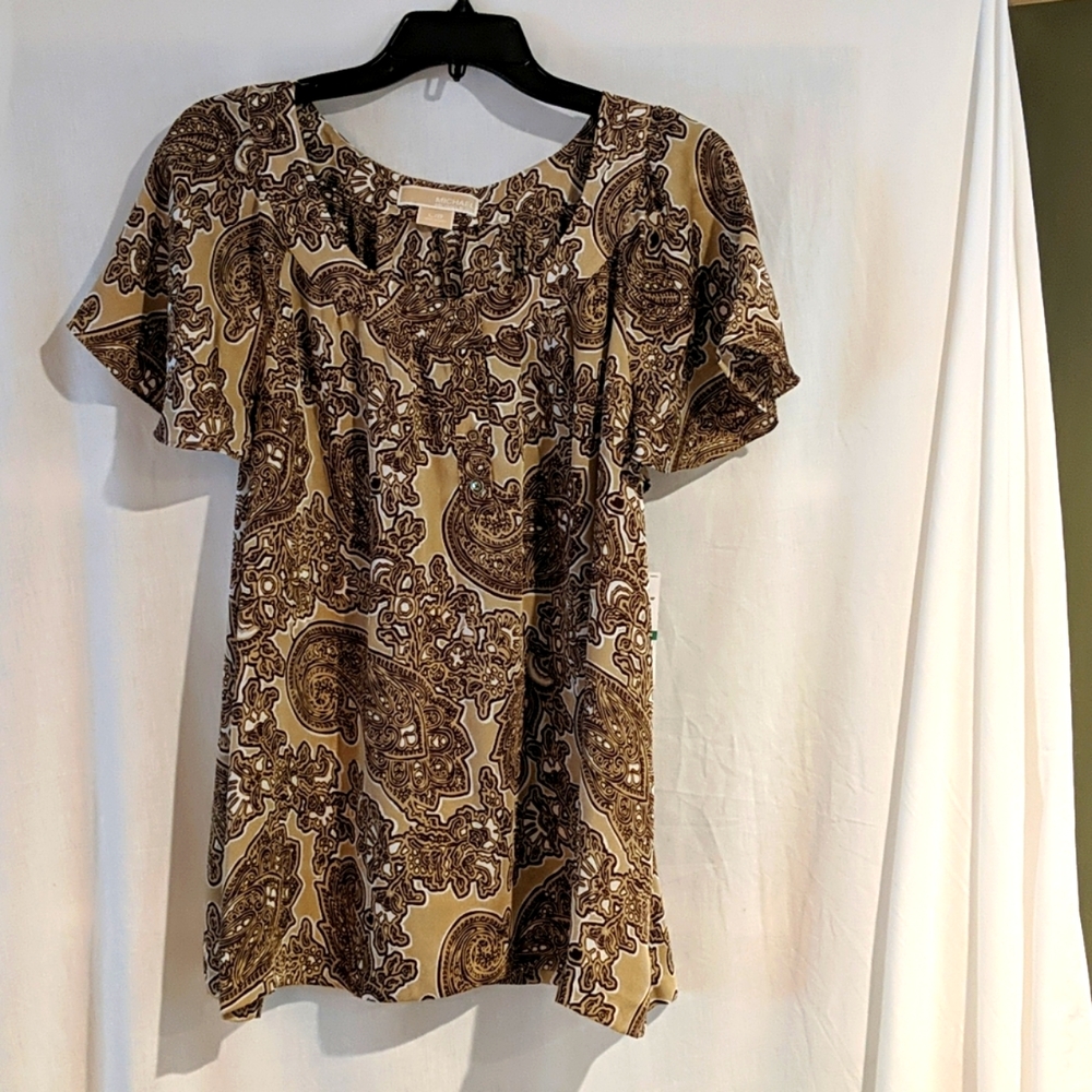 NWT Michael Michael Kors women's pasley top in L